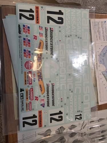 NOS Tamiya 1/10 RC Calsonic R34 Skyline GT-R . Body set with wing and decals - Picture 5 of 12