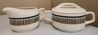 Vintage Lenox Temper Ware Covered Sugar Bowl & Creamer Set - Percussion Pattern
