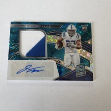 Jonathan Taylor Panini Spectra Blue Neon Prizm Rookie Patch Autograph /60 RPA