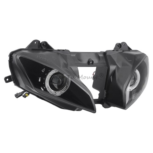 Front Headlight Assembly w/LED White Angel Eyes Fits for Yamaha YZF R6 2008-2015 - Bild 23 von 24