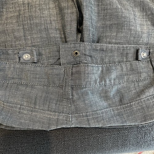 Cat And Jack Boys Linen Blend Gray Chino Shorts Adjustable Waist Size 12 Husky - Picture 10 of 10