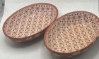 Williams Sonoma Home Soap Dishes Ceramic Chinoiserie Set Of 2 Small 5”x4”