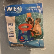 Summer Pool Toy Water Sun & Fun Hoop & Ring Toss Set  New