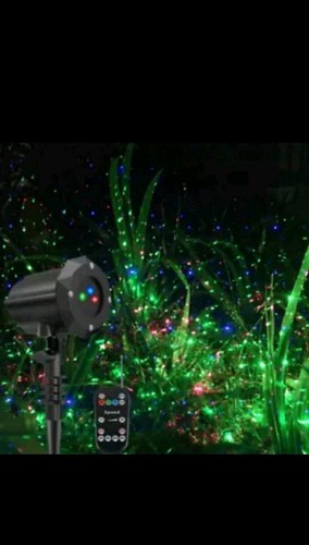 Poeland Garden Lights Star Christmas Projector Moving Firefly Lighting Leds Colo - Picture 1 of 5