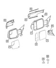 Genuine Mopar Outside Rear-View Mirror Left 7NA21GW7AA