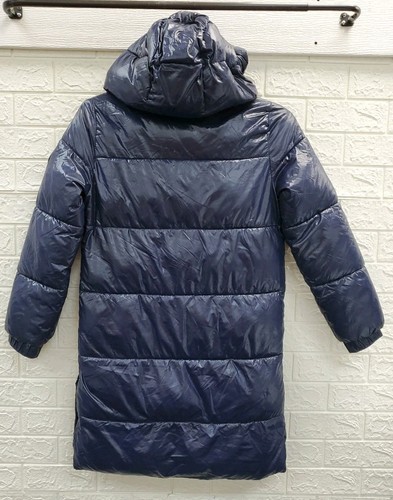Used Michael Kors Full Zip Lightweight Puffer Coat Navy Size XS - Picture 5 of 7