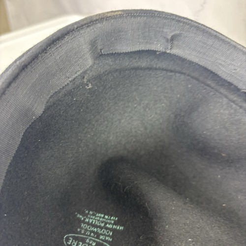 Vintage Original 40s Black Henry Pollak Wool Womens Hat Beret Belvedere Netting - Bild 15 von 18