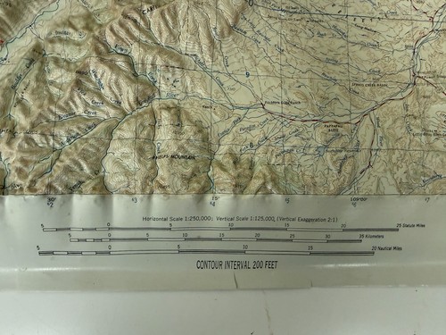 Vintage CODY Wyoming - Hubbard - 3D erhöhte topographische Karte - Bild 3 von 9