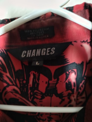 VTG X-Men Wolverine AOP Button Up - 2001 Changes - LARGE - Picture 2 of 3