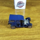 Vintage Hot Wheels Redline Paddy Wagon Blue Gold Letters USA 1970 Police Vehicle