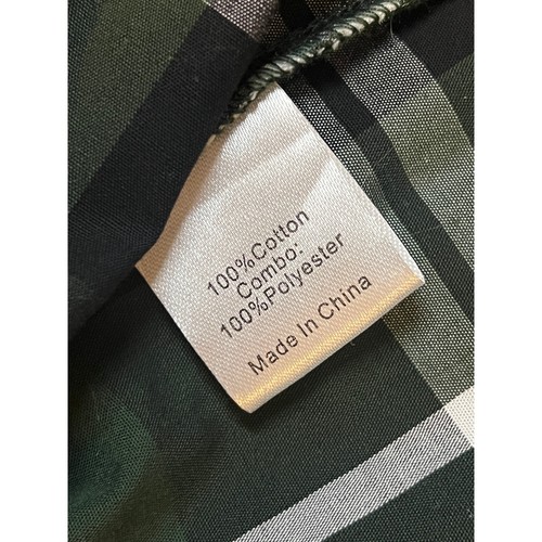 Blusa Camisa Tuckernuck XL Verde Tartán Cuadros Volantes Túnica Terciopelo Extra Grande - Imagen 6 de 7
