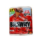 Brawny Tear-A-Square Paper Towel Roll, 3-Ply - 44573