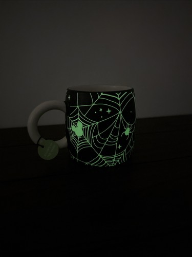 Hallmark Disney Mickey Mouse Spiderweb Glow-in-the-Dark Mug, 17.5 oz. New W Tag - Picture 8 of 8