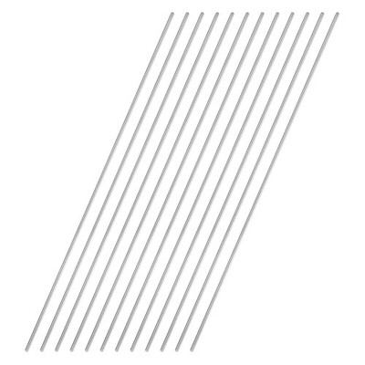 12Pcs 304 Stainless Steel Round Rod 5/64'' Diameter 12'' Length Solid Rod