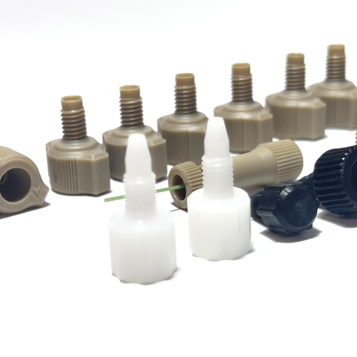 Lot Upchurch IDEX HPLC PEEK Finger-Tight Fittings Nuts Connectors Union Assembly - Picture 11 of 13