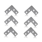10 Pcs Furniture Corner Connectors L Shaped Bracket Angle Steel Brace