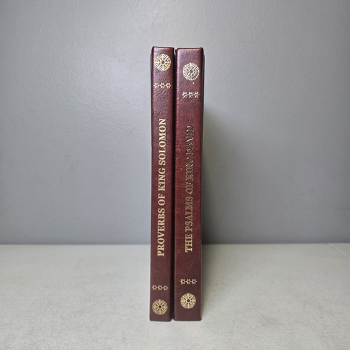 Tehiliim THE PSALMS & PROVERBS Of King Solomon Hebrew Holy Land Coffee Book Set - Imagen 2 de 13