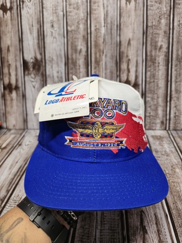 NASCAR Brickyard 400 Paint Splash Snapback Hat Retro 90'S Vintage Baseball Cap - Picture 7 of 7