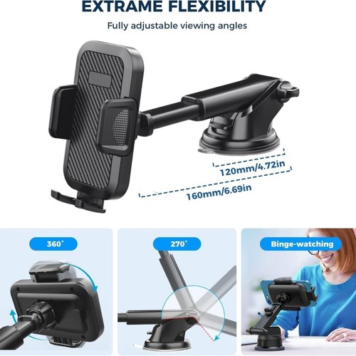 Handyhalterung Universal Auto KFZ Handy Halter Halterung Car Holder Smartphone - Bild 2 von 9