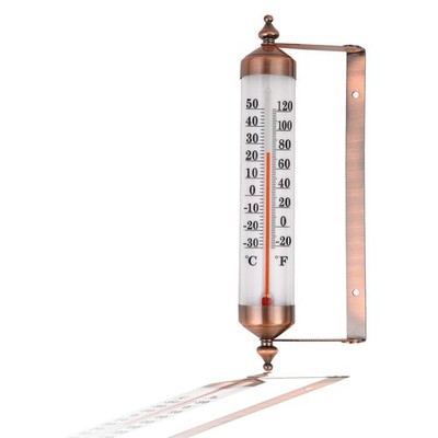 Waterproof Outdoor Thermometer - 10-Inch Adjustable Angle Temperature Gauge for