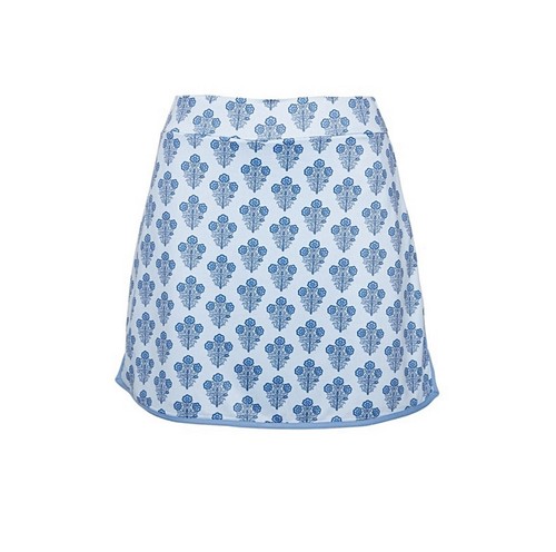 Tuckernuck Blue Dahlia 16 Inch Piped Golf Skirt Size: XL