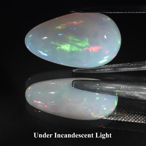 💎Rare 11.73ct Natural Transparent Crystal Opal with Play-of-Color Ethiopia, Gem