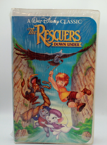 1991 Walt Disney “The Rescuers Down Under” VHS Black Diamond Edition Sealed - Picture 1 of 8