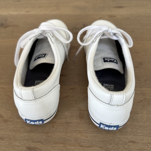 Keds Dream Foam Memory Womens 6 White Leather Sneaker Shoes - Picture 3 of 7