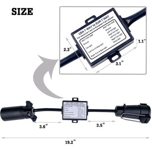 Reliable EU Trailer Light Converter Ensures Proper Separation for Stop Signals - Picture 4 of 12