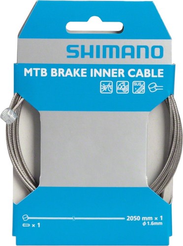 Cable de freno de acero inoxidable - Cable de freno de montaña de acero inoxidable Shimano - 1,6 x - Imagen 2 de 2