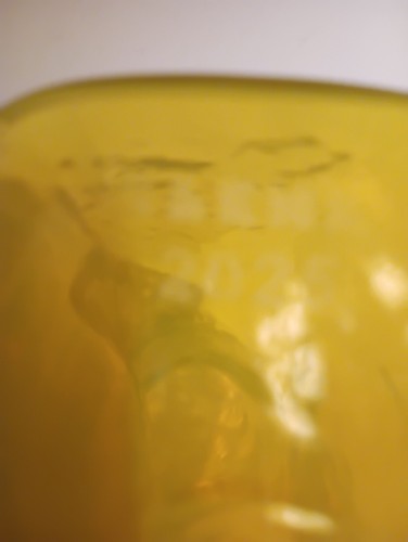 Blenko 2025 Citrin 384 Trinkflasche Doppelauslauf markiert Aufkleber 8 1/4" WVBlenko - Bild 14 von 14