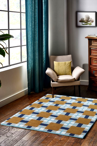 Evelina kroon Wool Rug Ochre Fields Rug Hand Tufted Rugs for Bedroom, Livingroom - Picture 4 of 4