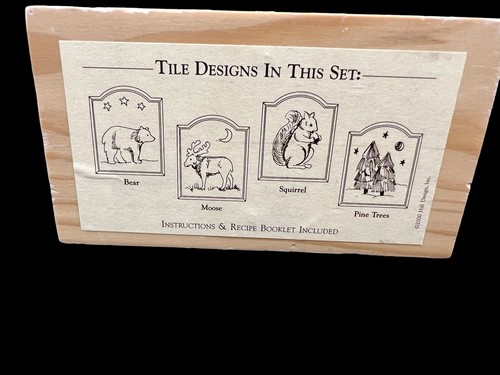 Braune Tüte Plätzchen Kunst Wildholz Plätzchen Fliesen Set Elch Bär Eichhörnchen Tannen - Bild 2 von 6