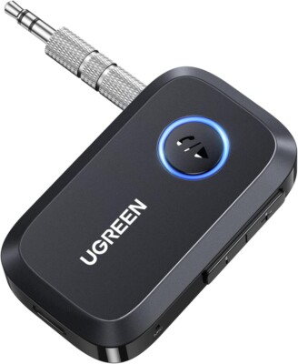 UGREEN Aux Bluetooth Adapter Auto Bluetooth 5.3 Empfänger Freisprechanruf, Stere