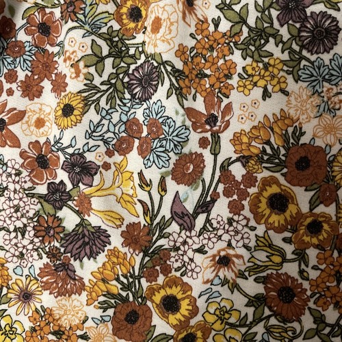 Bonnie Jean Blossom Floral Empire Dress NWT girls Size 12 Brown Blue Flowers - Picture 6 of 8