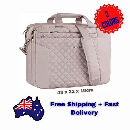 KROSER Waterproof Laptop Bag for Women 17 Inch Expandable Laptop Briefcase Bag - Picture 8 of 21