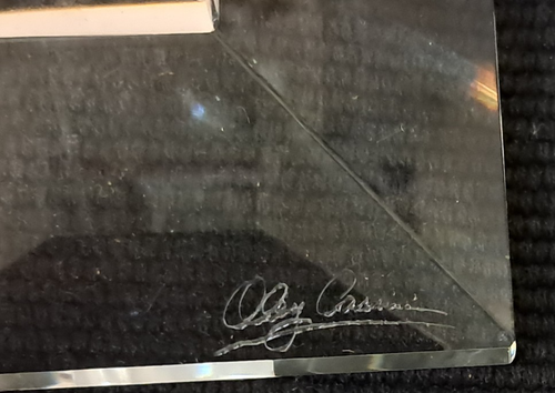 Oleg Cassini Alanna Crystal Candlesticks 6" Set Of 2 Signed Candle Holders NIB - Picture 3 of 3