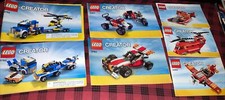 (7)Lego Total-(2) 5765-(2)5763- (3) 31003Creator Manuals/Instruction Books Only