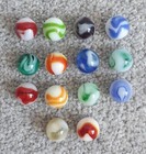 Mid 20th C. Alley Agate and other West Virginia Vw Swirls- Vintage Usa Marbles
