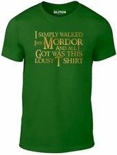 I Simply Walked into Mordor Men's T-Shirt Gondor Elf JRR Tolkien Rings