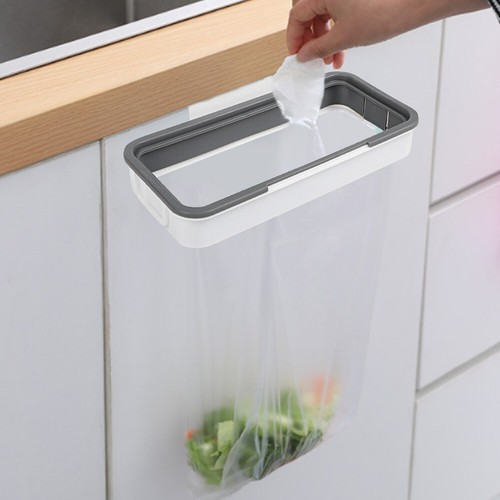 Portable Trash Bag Holder with Cover Towel Rack Garbage Bag Holder Kitchen Tool - Picture 6 of 20