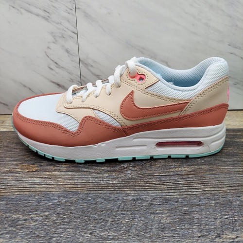 Nike Air Max 1 GS Red Stardust Guava Ice GS SZ 5.5Y Womens 7 Sneakers DZ3307-101 - Picture 7 of 12