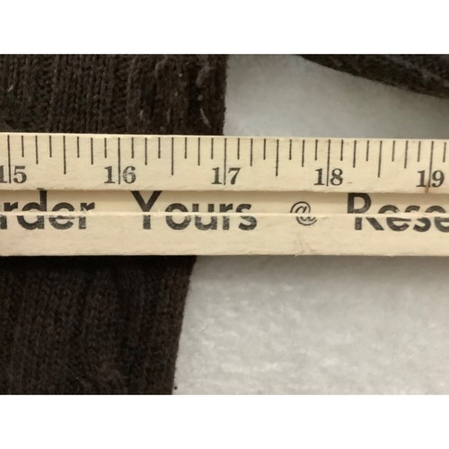 Suéter tejido con cable marrón J.Crew para mujer mediano cuello en V lana angora mezcla de cachemir - Imagen 5 de 7