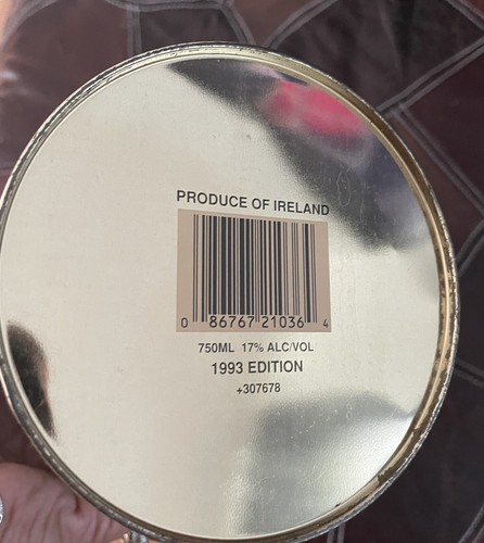 Vintage Baileys The Original Round Tin Can Container Locked Lid Ireland - Picture 4 of 4