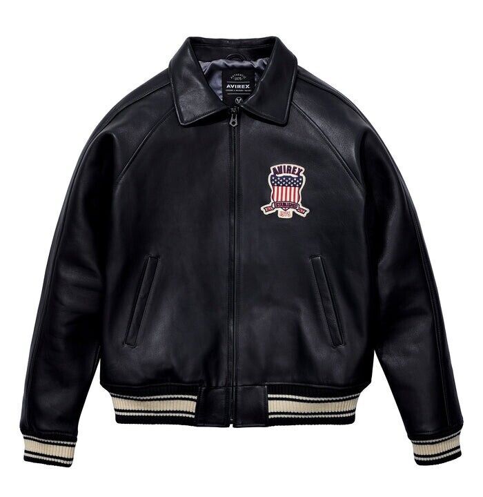 【AVIREX】X-1 leather patch Bomber jacket s-l1200.jpg