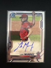 2021 Bowman Chrome Draft Autographs #CDALMU Luke Murphy Angels