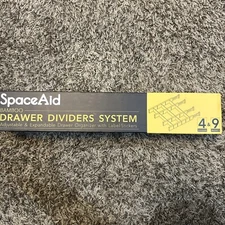 SpaceAid Bamboo Drawer 4 Dividers with 9 Inserts