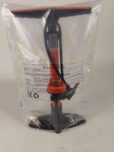 GOBKO Bike Standpumpe, Standluftpumpe, Fahrradpumpe Mit Großem Manometer Zur Dru - Bild 8 von 12