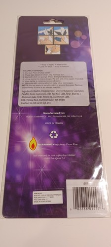 DISCO FEVER 70'S TEMPORARY TATTOOS - 36pcs, NEW - Picture 2 of 2