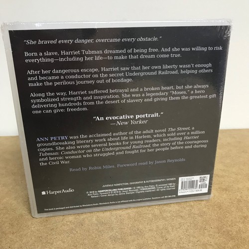 Harriet Tubman: Conductor on the Underground Railroad Audiobook CD Harper - Picture 2 of 2